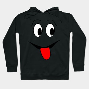 Funny face - black and red. Hoodie